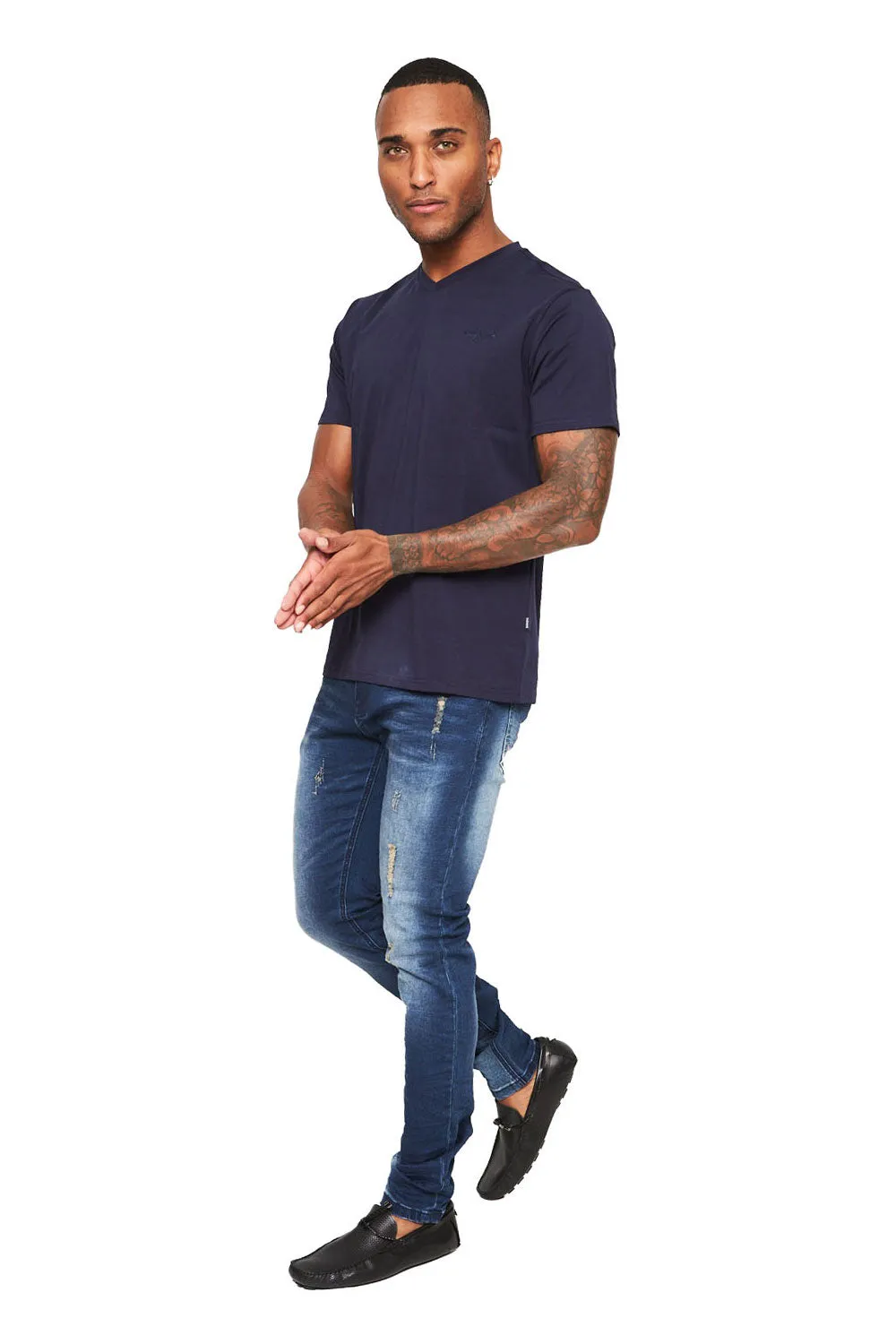 Trendy basics V-Neck T-Shirt 2