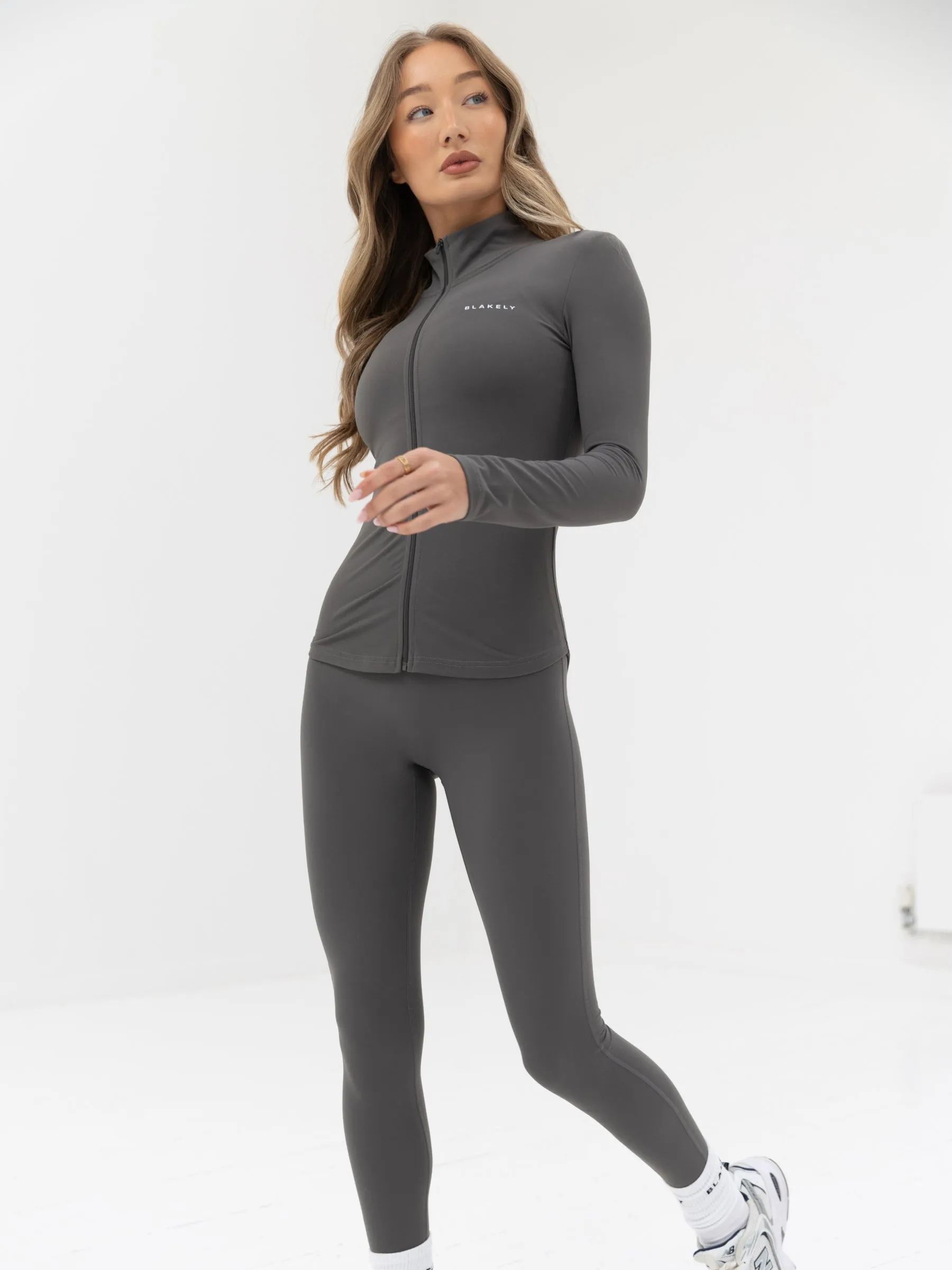 Ultimate Full Zip Jacket & Leggings Set - Charcoal