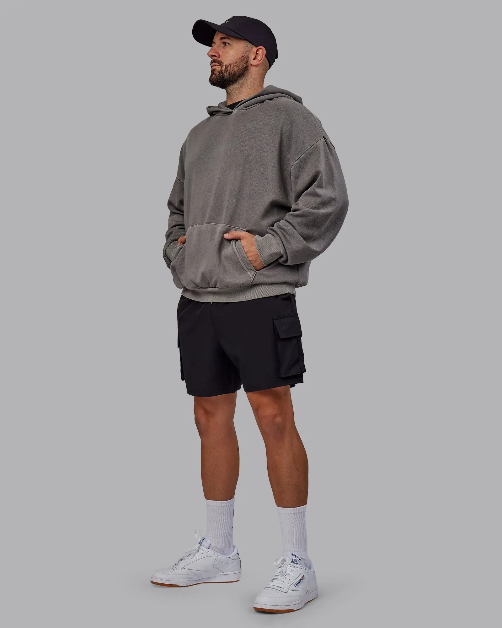 Unisex Miami 25 Washed Hoodie Oversize - Storm Front
