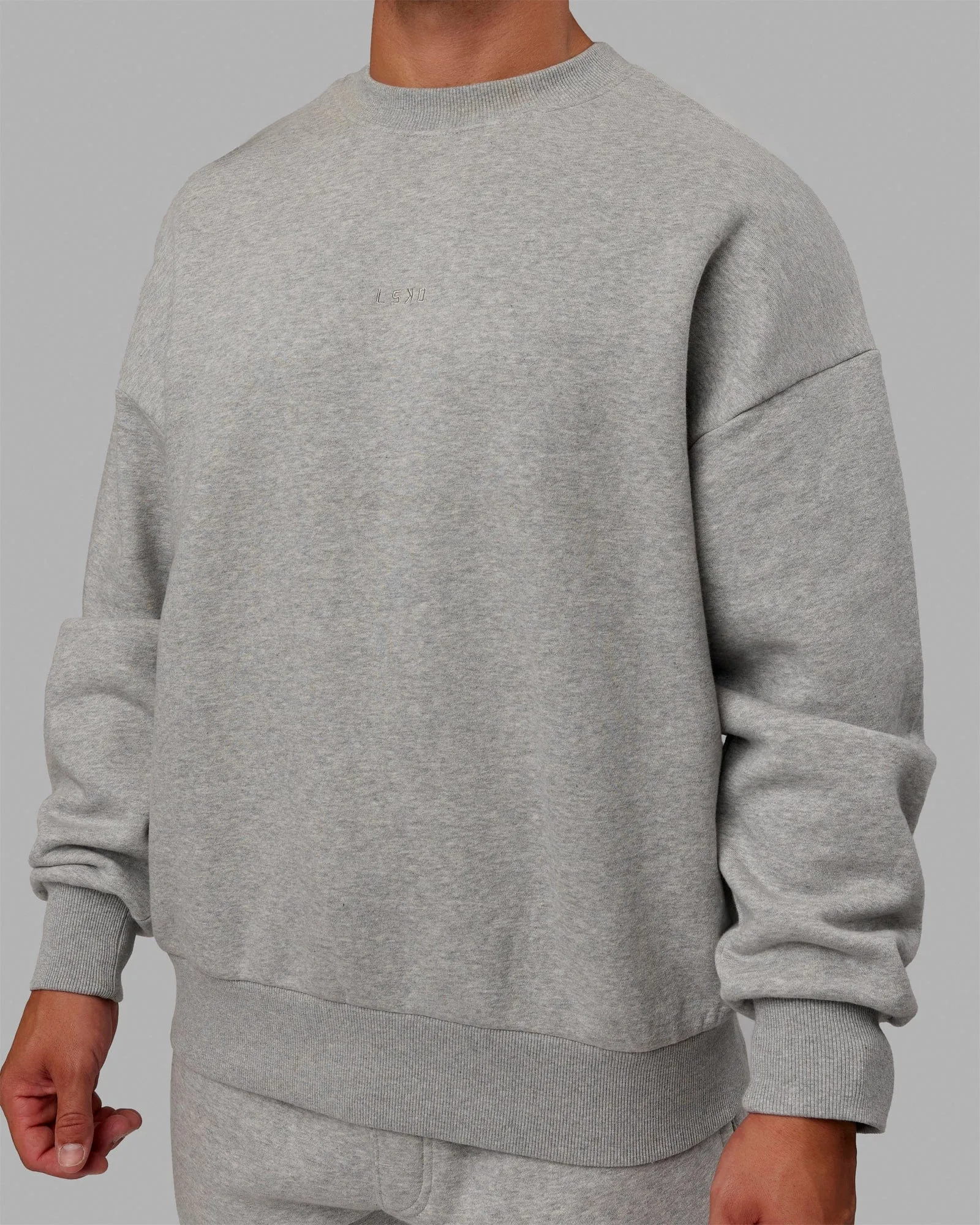 Unisex MVP Sweater Oversize - Lt Grey Marl