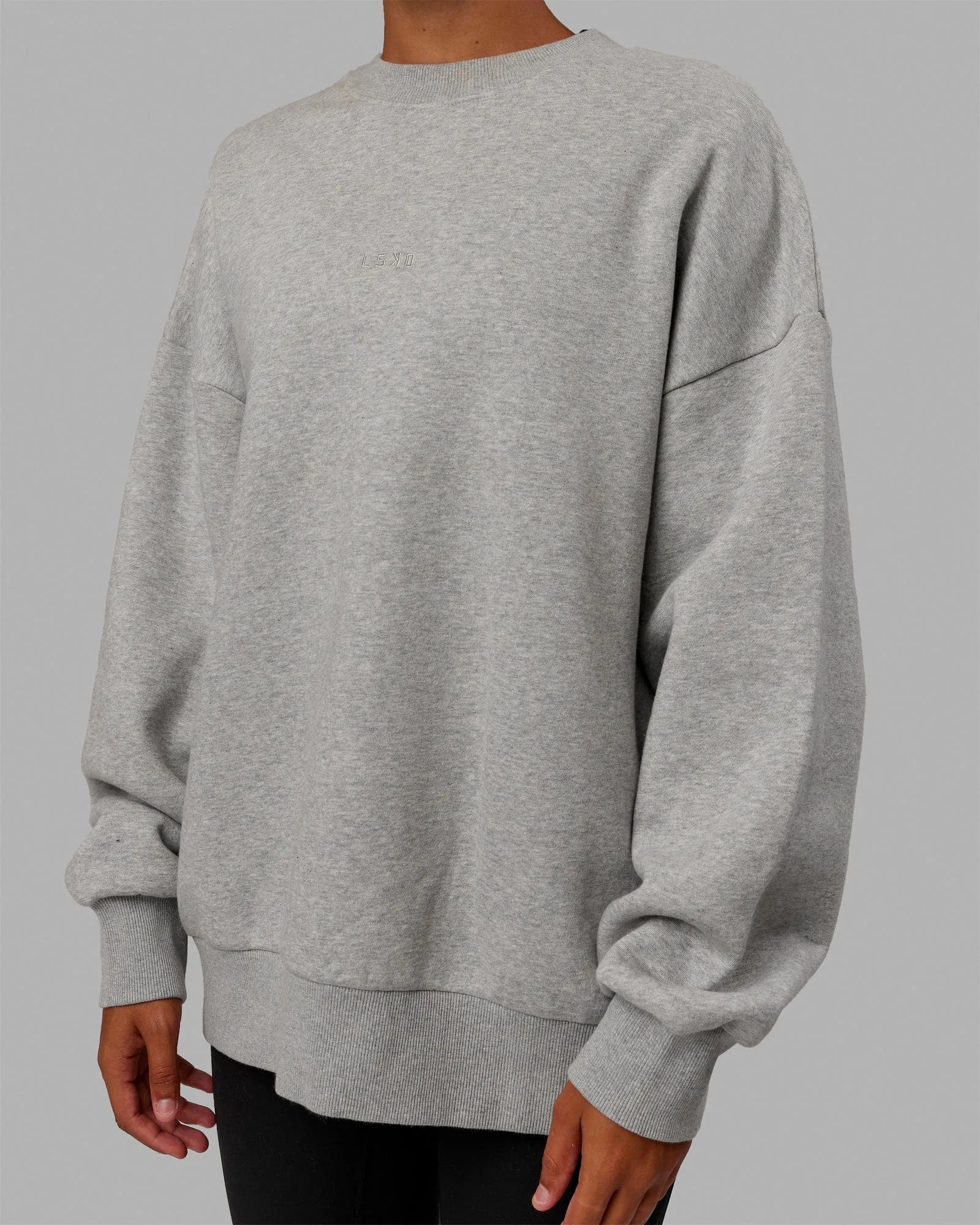 Unisex MVP Sweater Oversize - Lt Grey Marl