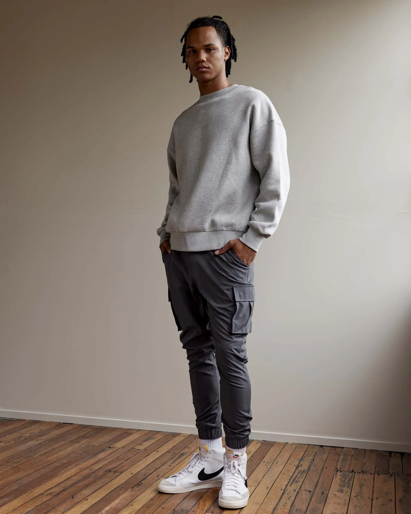 Unisex MVP Sweater Oversize - Lt Grey Marl