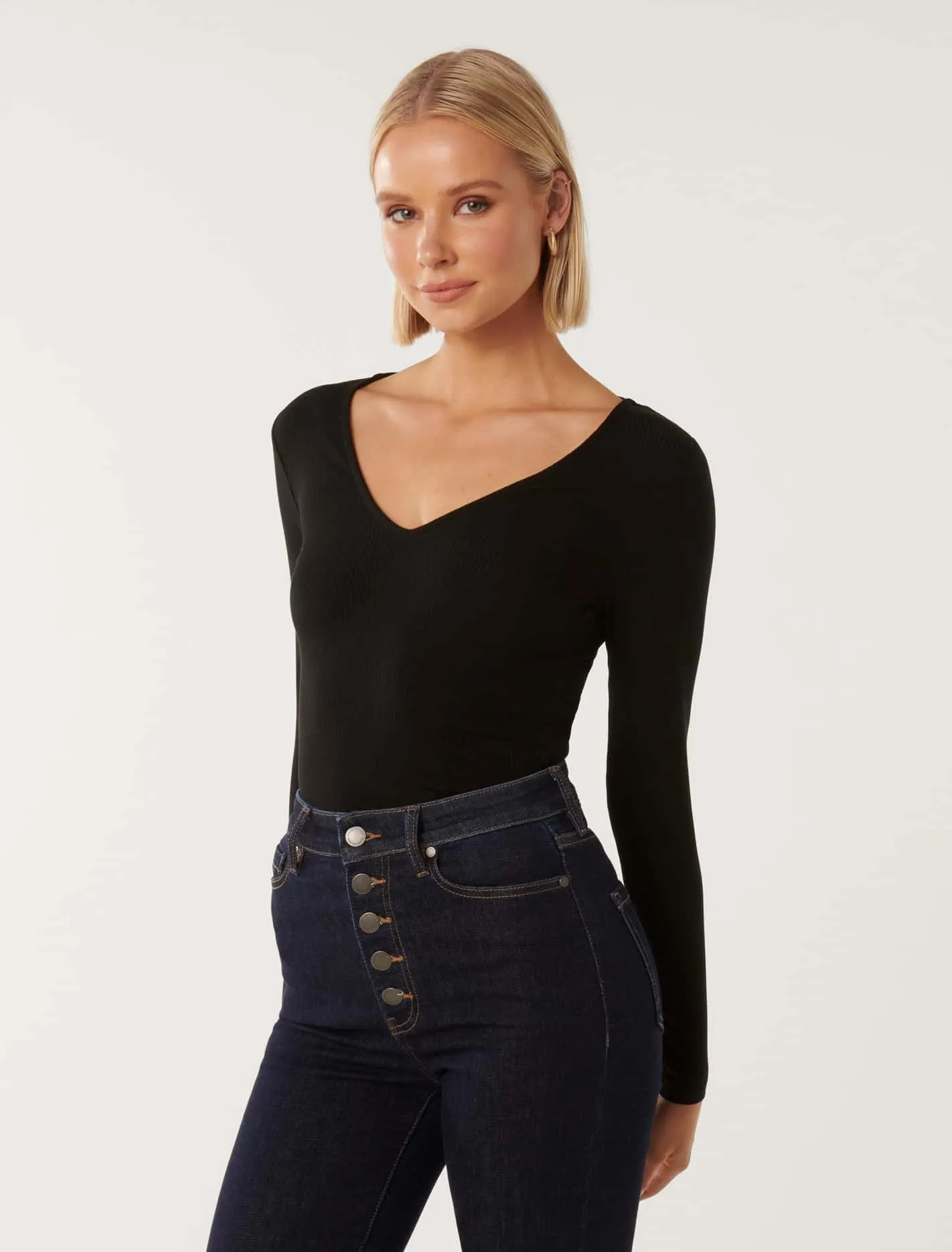 Vera V-Neck Long Sleeve Top