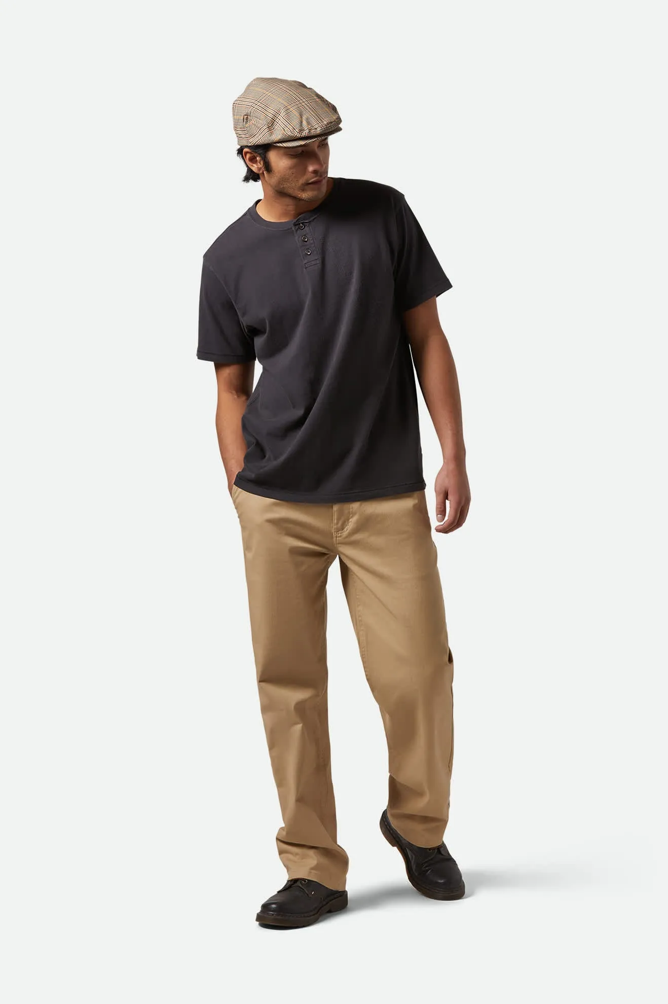 Vintage Reserve S/S Henley - Black Sol Wash