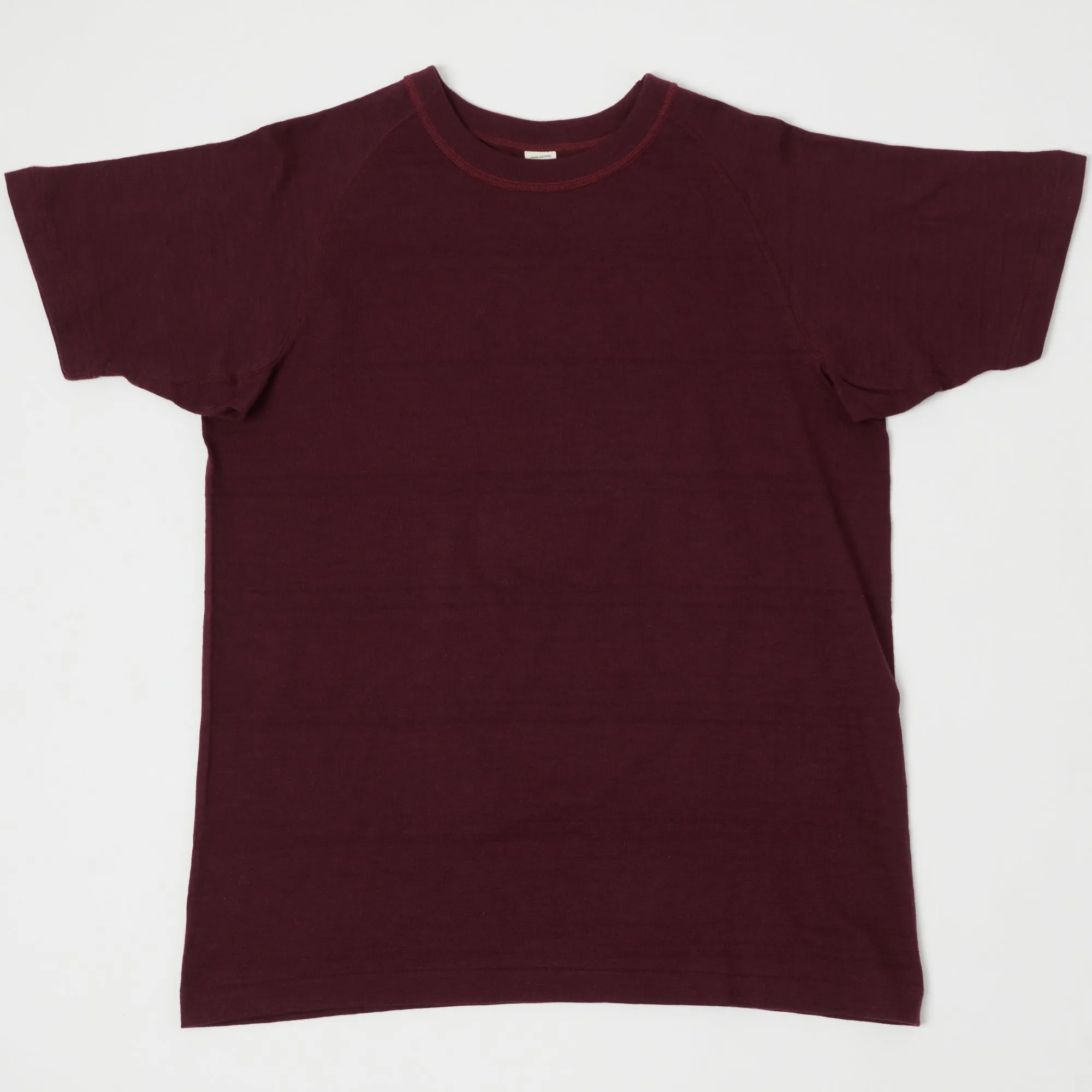Warehouse & Co 4048 S/S Sleeve Freedom Tee - Bordeaux