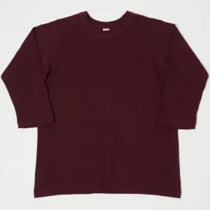Warehouse & Co 4049 3/4 Sleeve Freedom Tee - Bordeaux