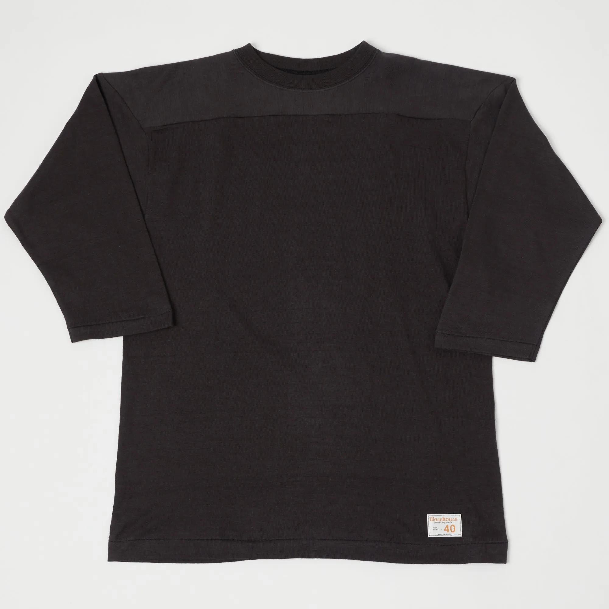 Warehouse & Co 4063 3/4 Sleeve Football Shirt - Black