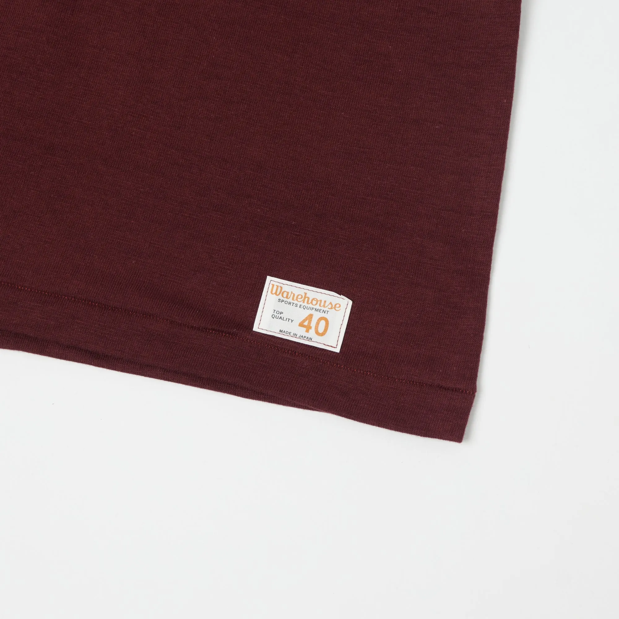 Warehouse & Co 4063 3/4 Sleeve Football Shirt - Bordeaux