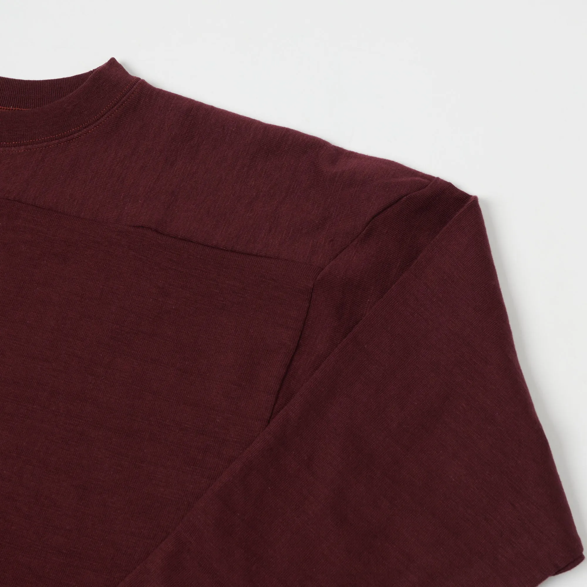 Warehouse & Co 4063 3/4 Sleeve Football Shirt - Bordeaux