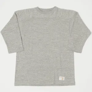 Warehouse & Co 4063 3/4 Sleeve Football Tee - Heather Grey