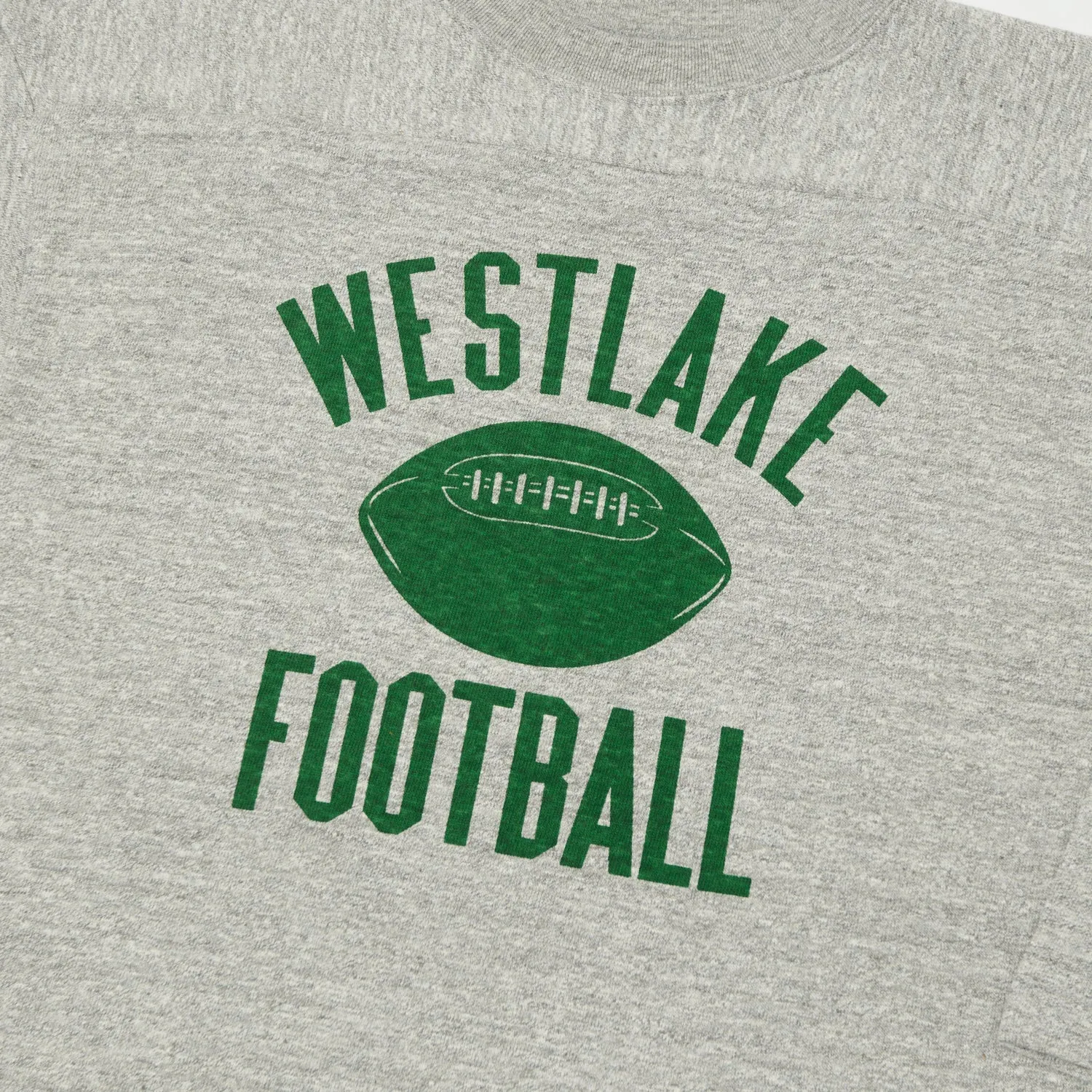 Warehouse & Co 4063 'West Lake' 3/4 Sleeve Football Tee - Heather Grey
