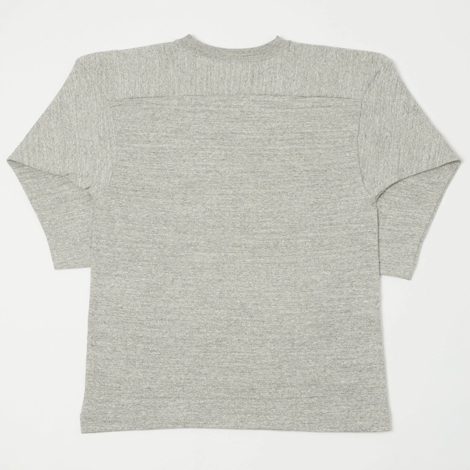 Warehouse & Co 4063 'West Lake' 3/4 Sleeve Football Tee - Heather Grey