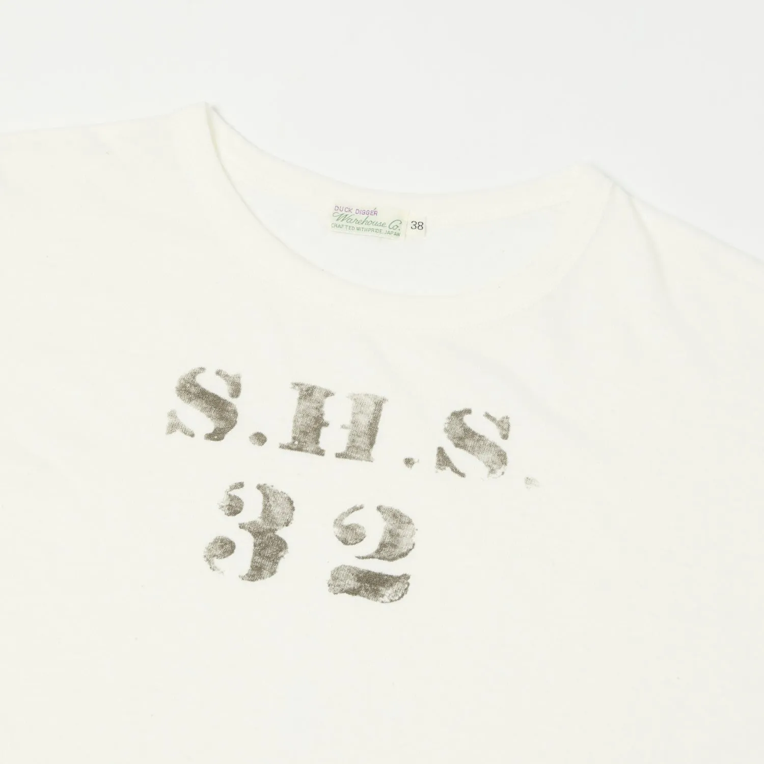 Warehouse & Co 4091 'SHS' USN Skivvy Tee - Off White
