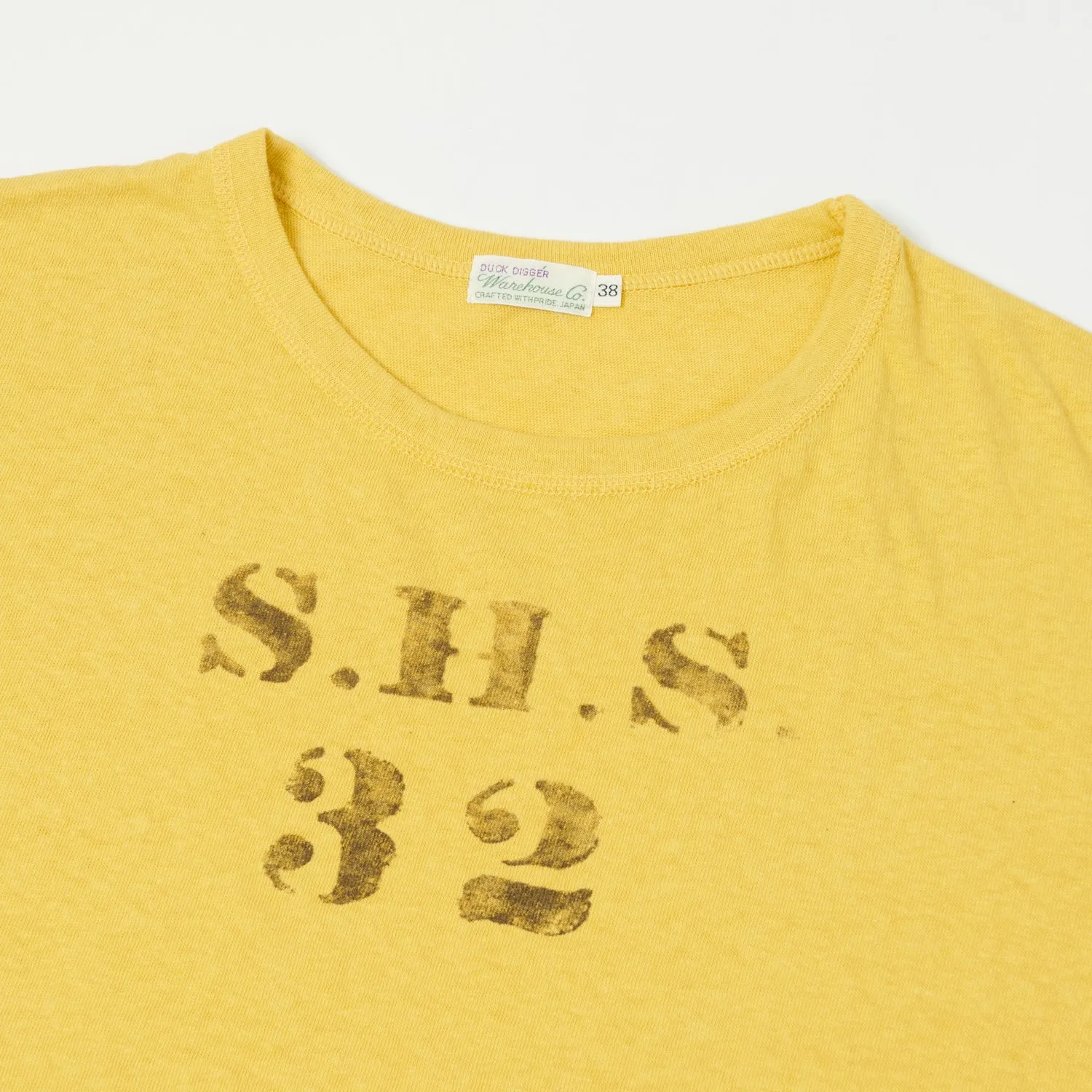 Warehouse & Co 4091 'SHS' USN Skivvy Tee - Yellow