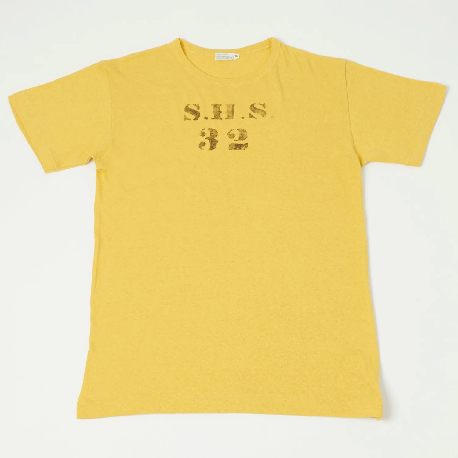 Warehouse & Co 4091 'SHS' USN Skivvy Tee - Yellow