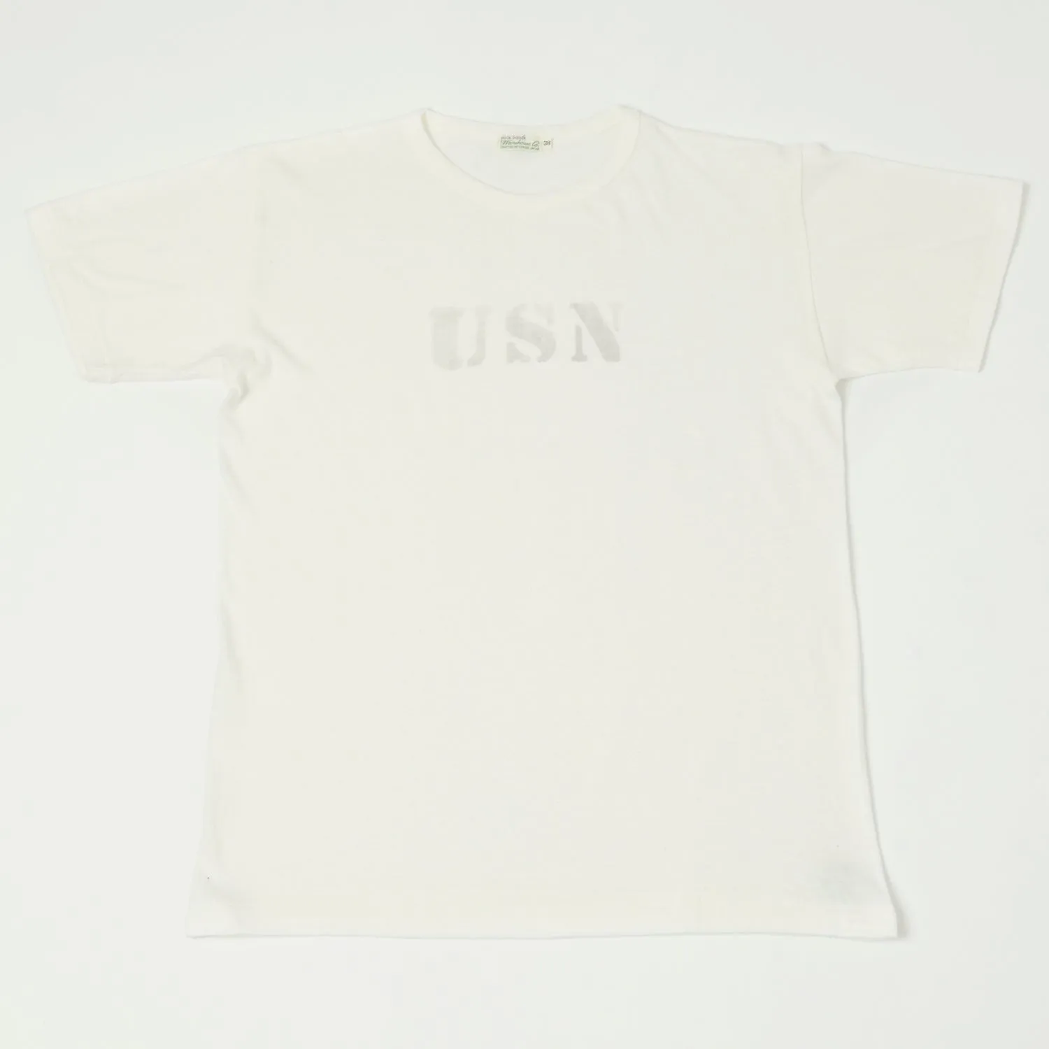Warehouse & Co 4091 'USN' USN Skivvy Tee - Off White
