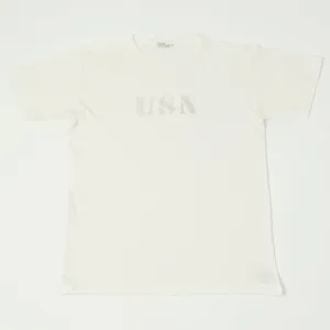 Warehouse & Co 4091 'USN' USN Skivvy Tee - Off White