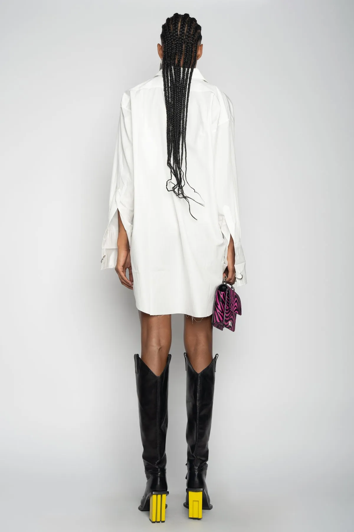 WHITE XXL SHIRT WITH BIG EYELET
