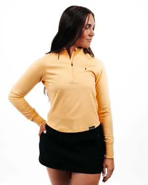 Women's Apricot Crop Quarterzip
