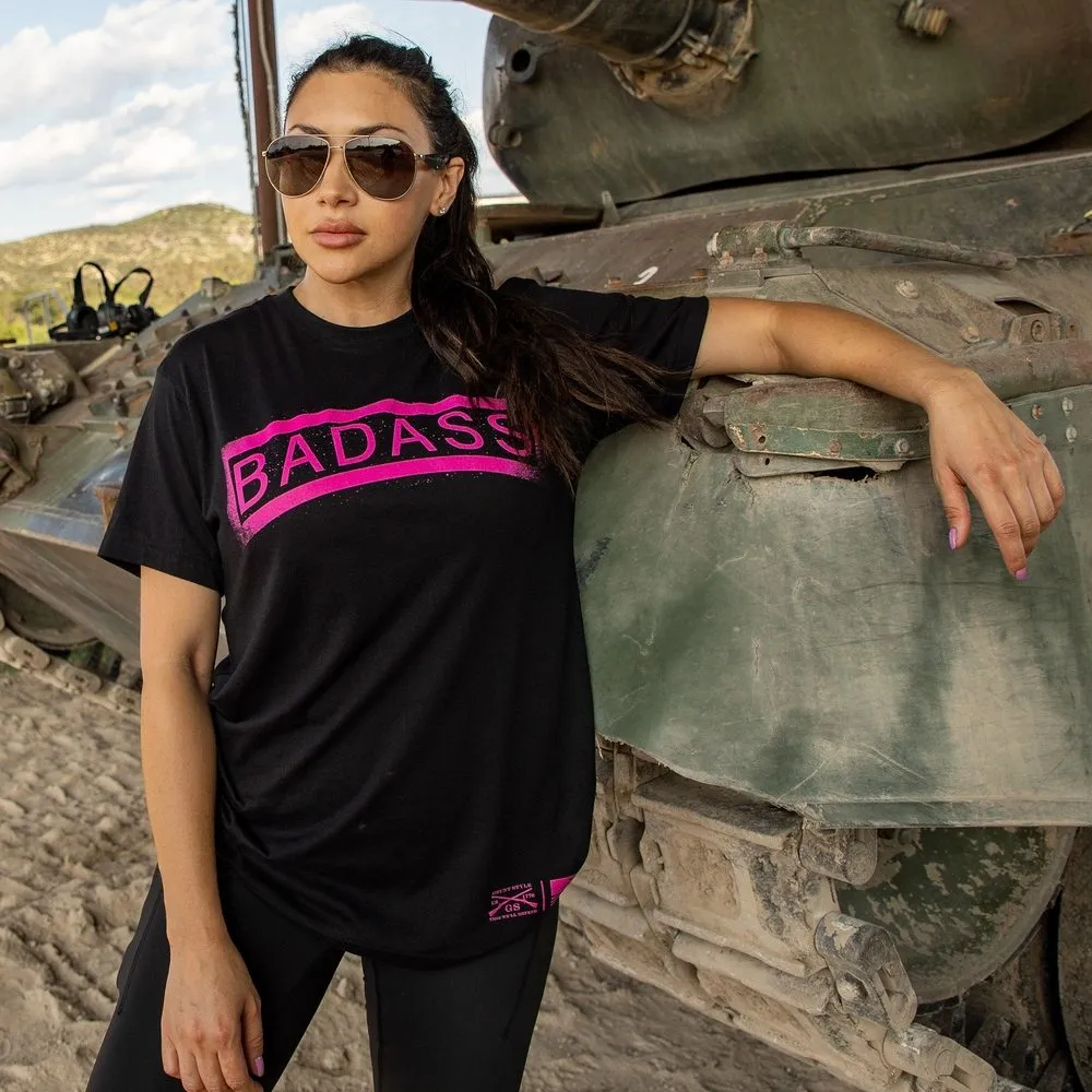 Women's Badass Boyfriend Fit T-Shirt - Black