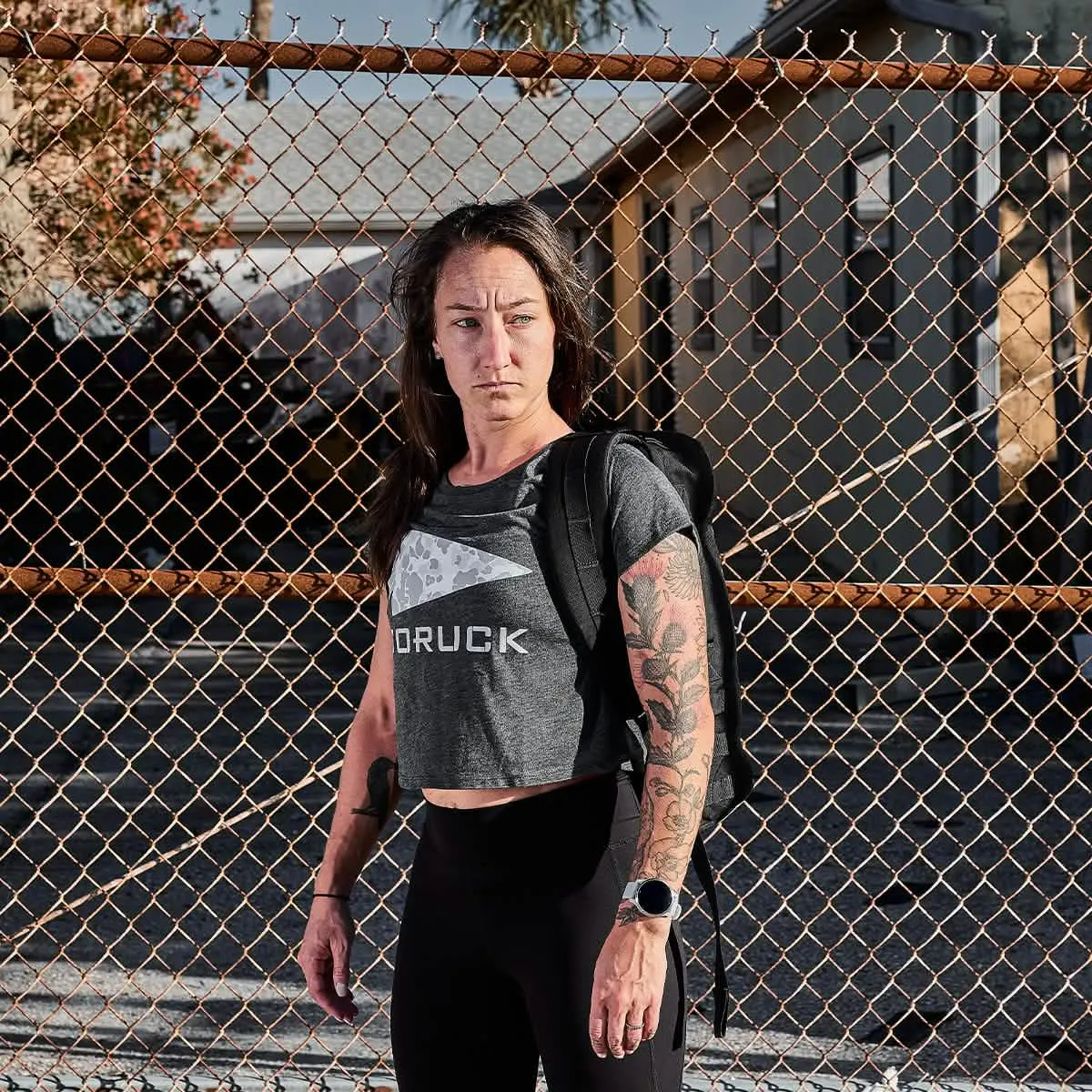 Women's Cropped Tee - Poly-Blend