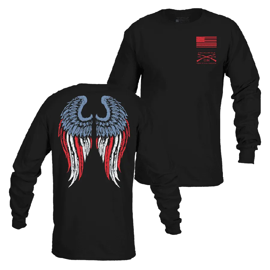 Women's Freedom Angel Long Sleeve - Black