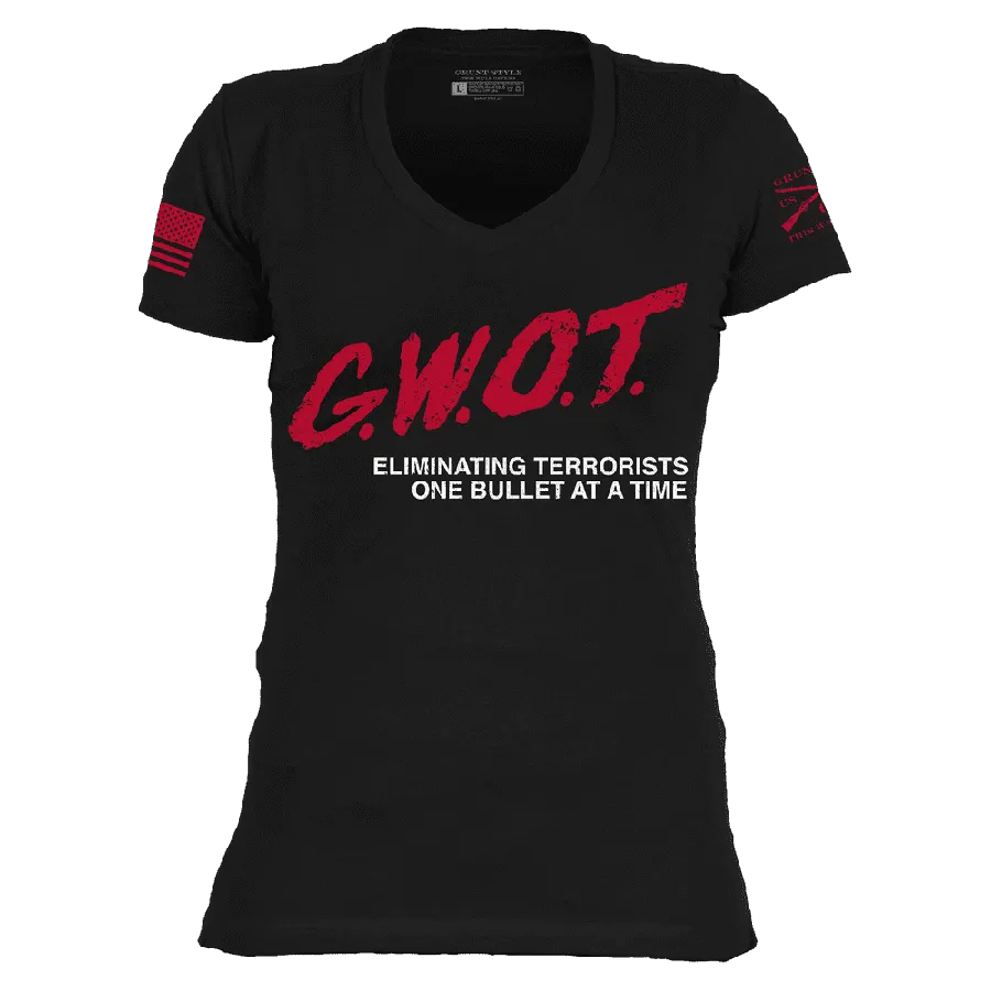 Women's G.W.O.T. V-Neck - Black