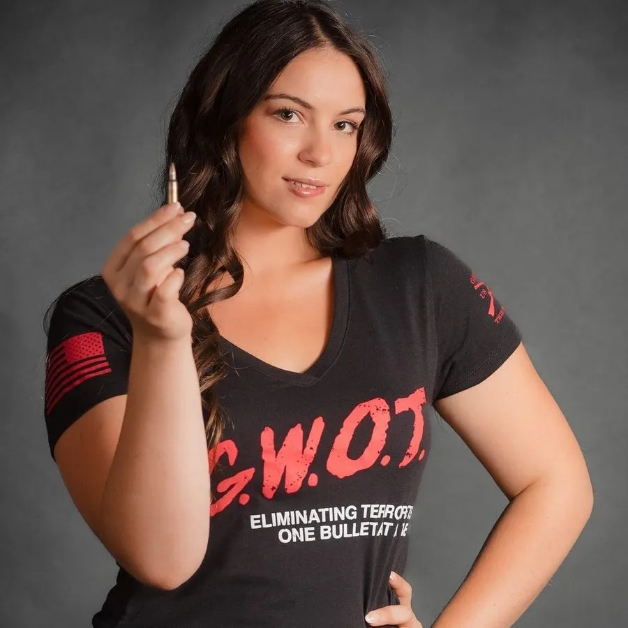 Women's G.W.O.T. V-Neck - Black