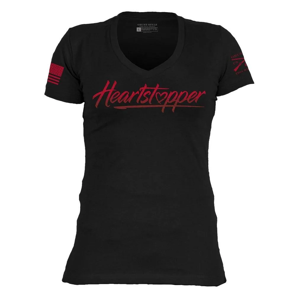Women's Heartstopper V-Neck - Black