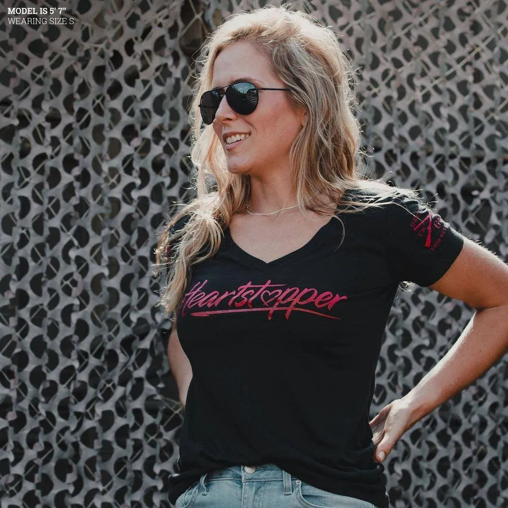 Women's Heartstopper V-Neck - Black