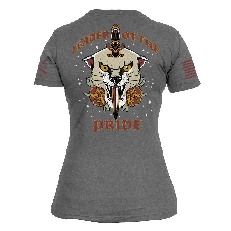 Women's Leader Of The Pride Slim Fit T-Shirt - Dark Heather Gray