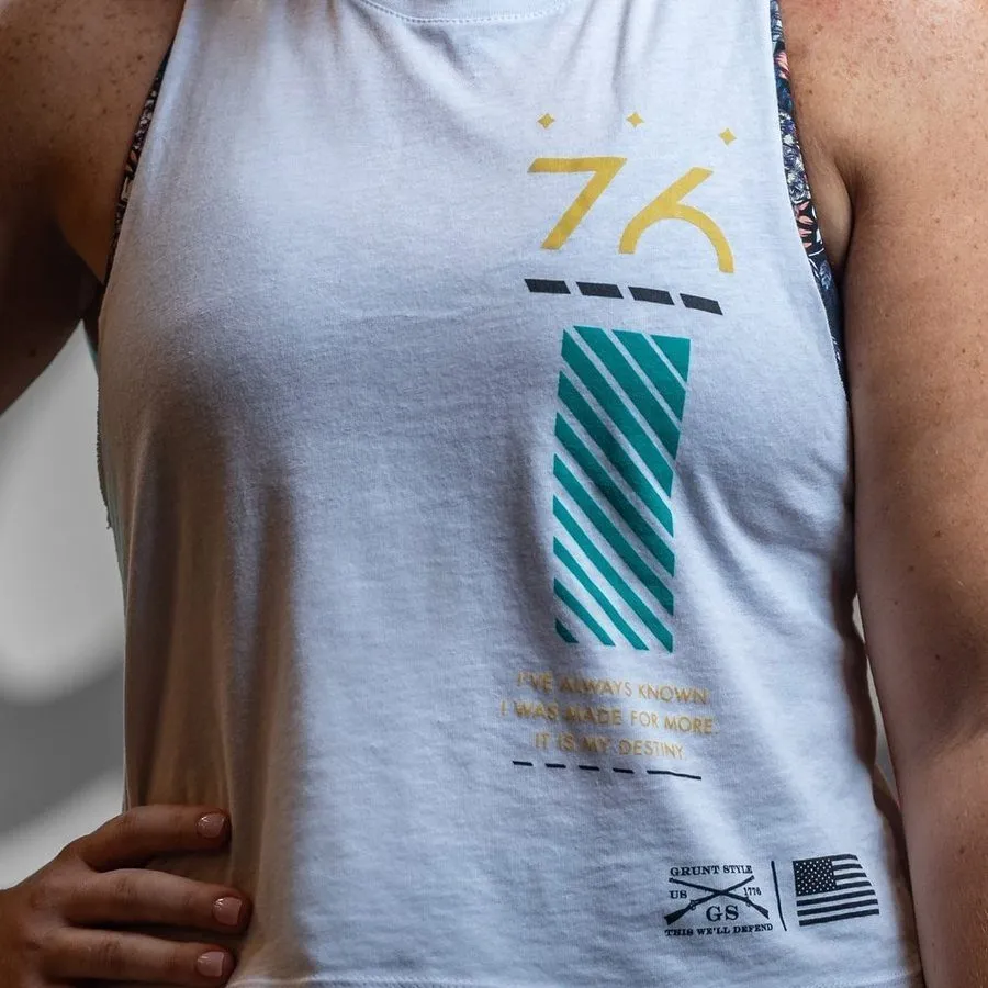 Women's Made For Power Racerback Cropped Tank - White