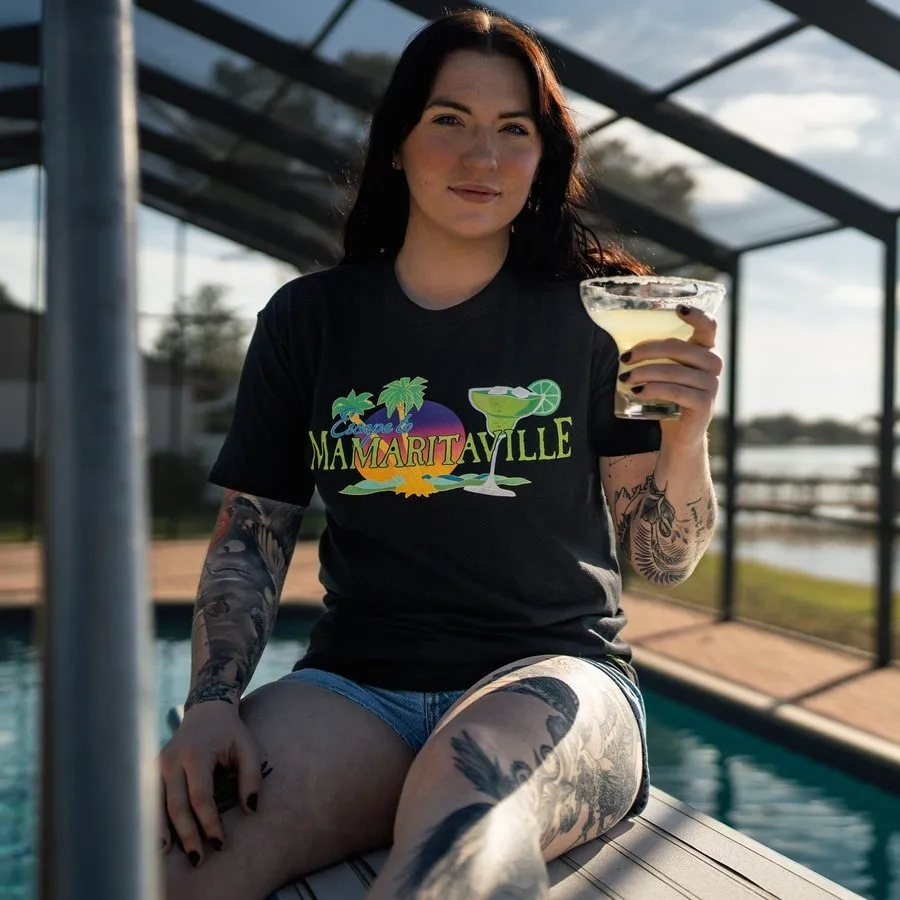 Women's Mamaritaville Boyfriend Fit T-Shirt - Black