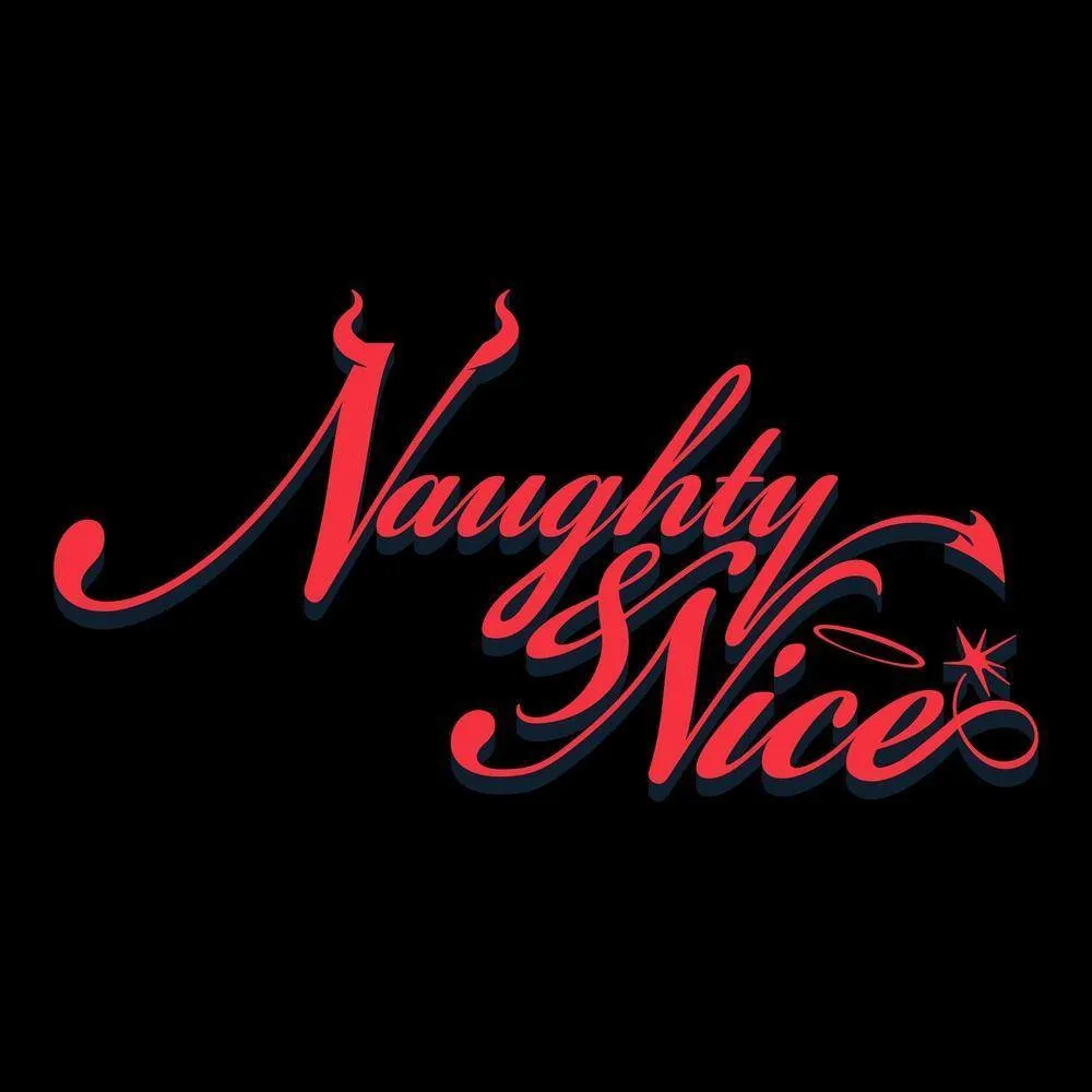 Women's Naughty and Nice V-Neck - Black