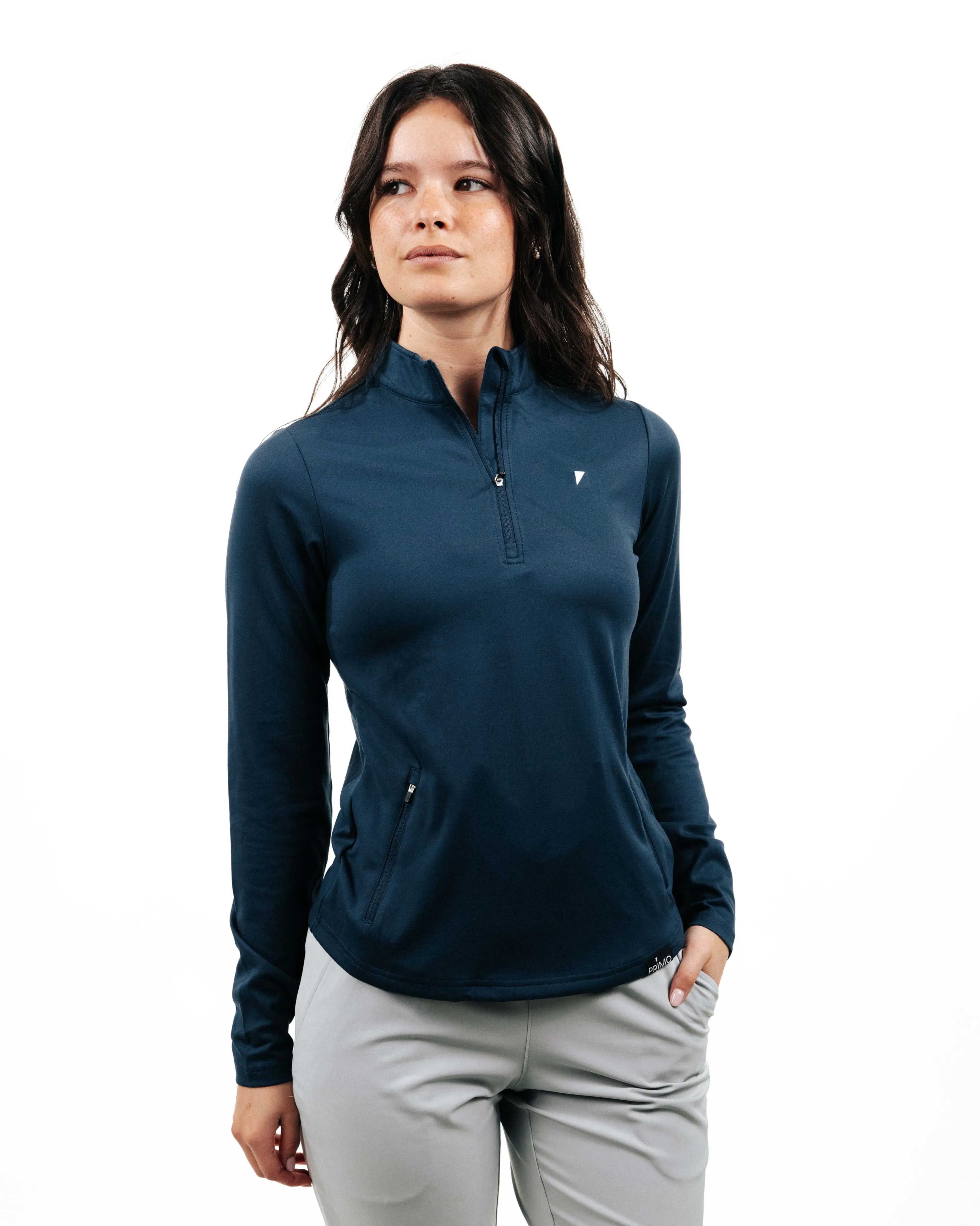 Women's Navy Quarterzip