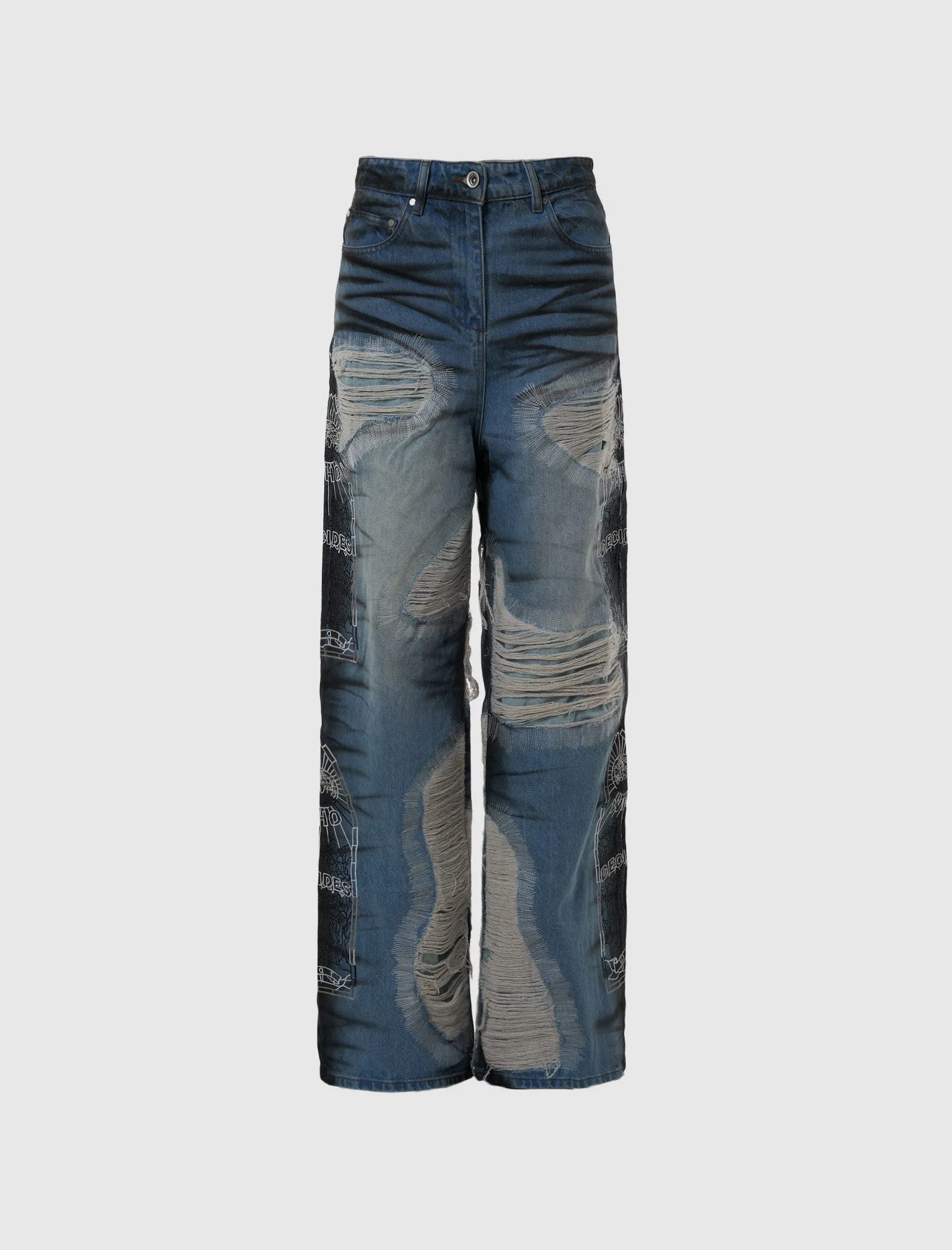 WOMEN'S NOIR STRIPE DENIM