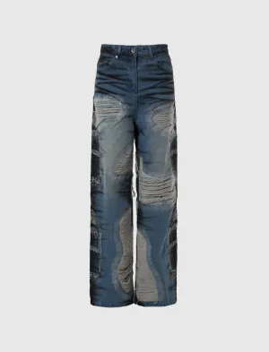 WOMEN'S NOIR STRIPE DENIM