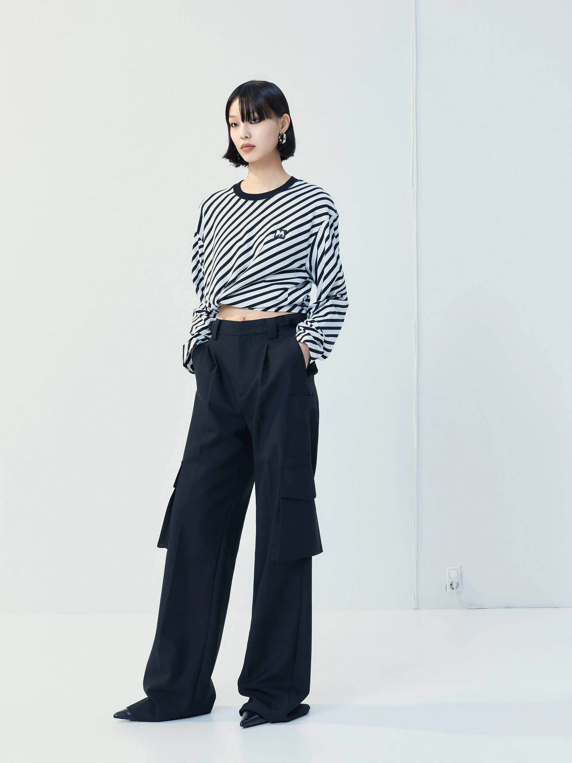 Wool Blend Cargo Pants