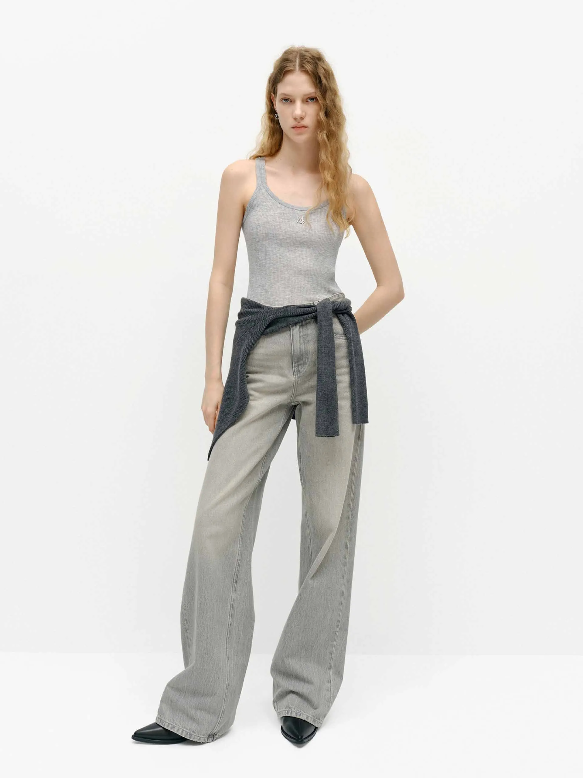 Wool Blend Knit Tank