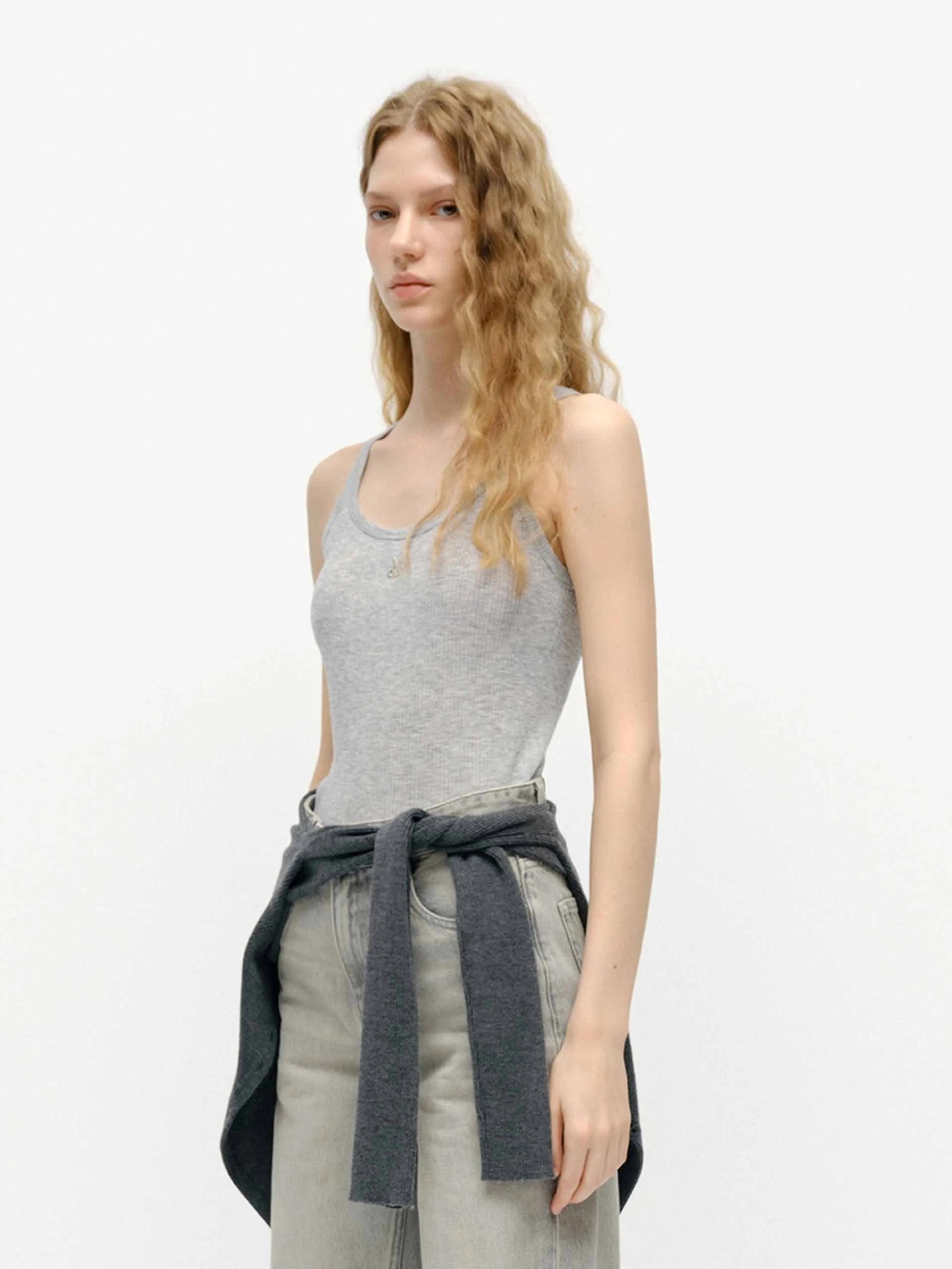 Wool Blend Knit Tank