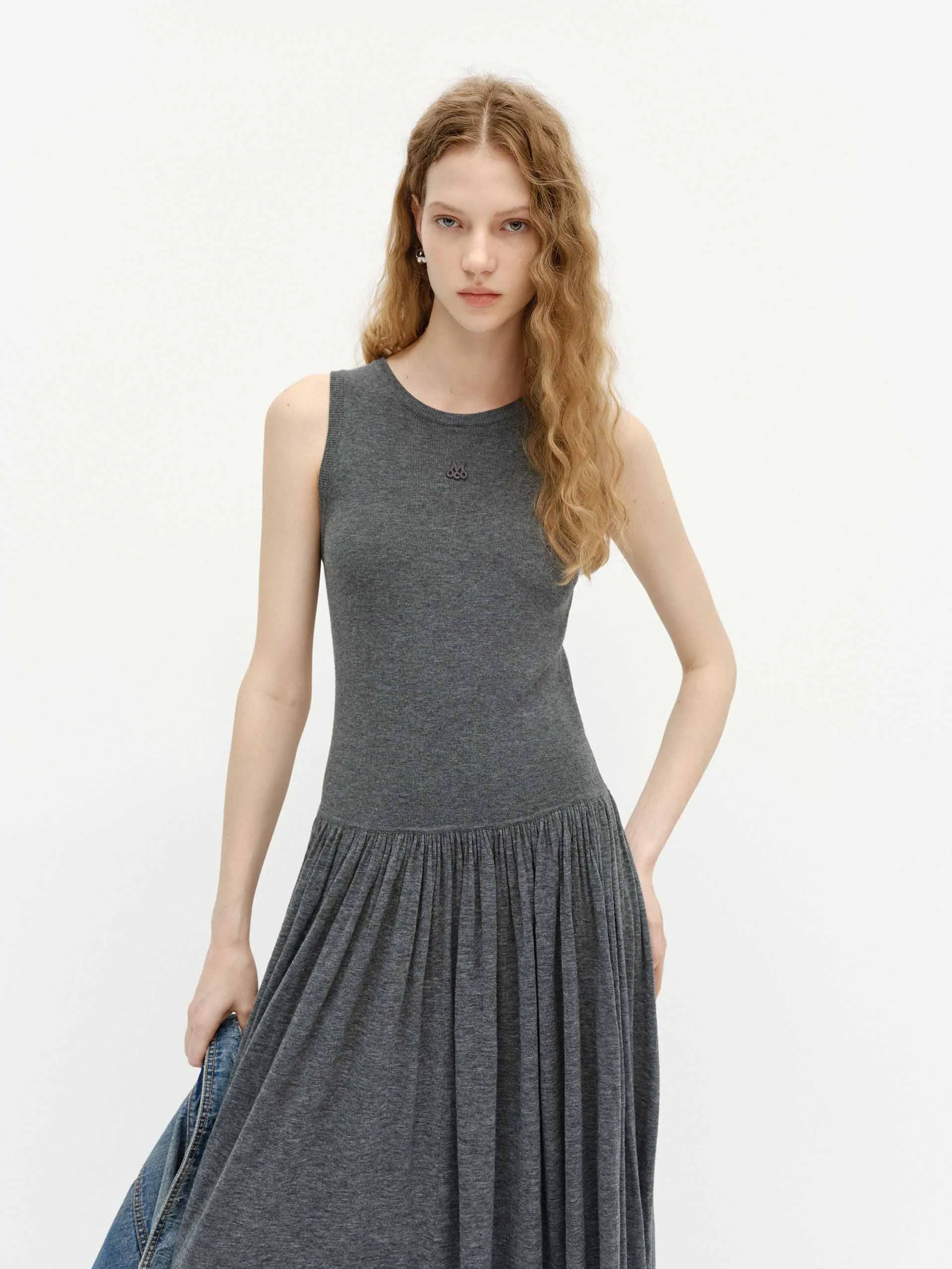 Wool Blend Tank Dress