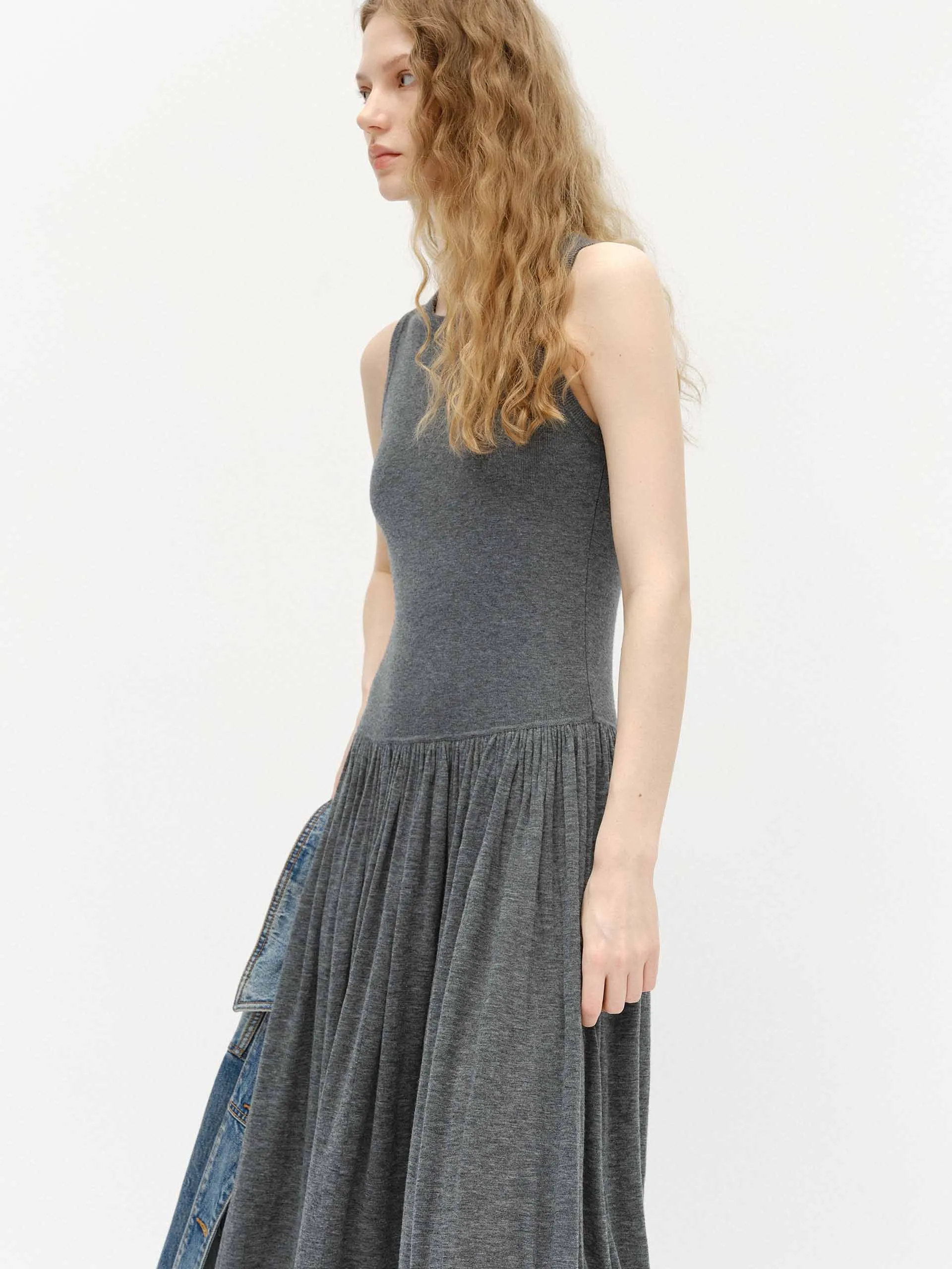 Wool Blend Tank Dress