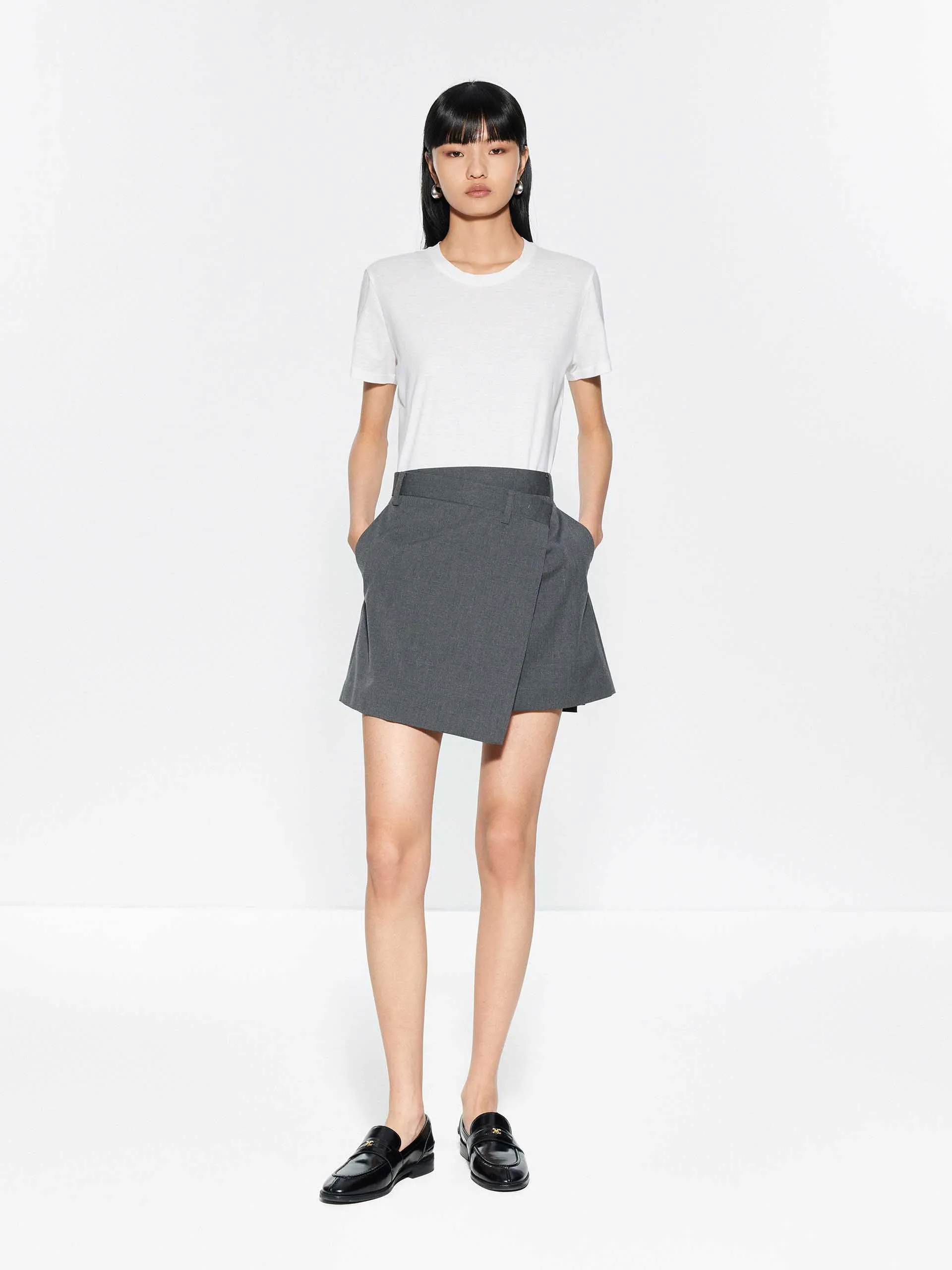 Wrap Detail Mini Skirt
