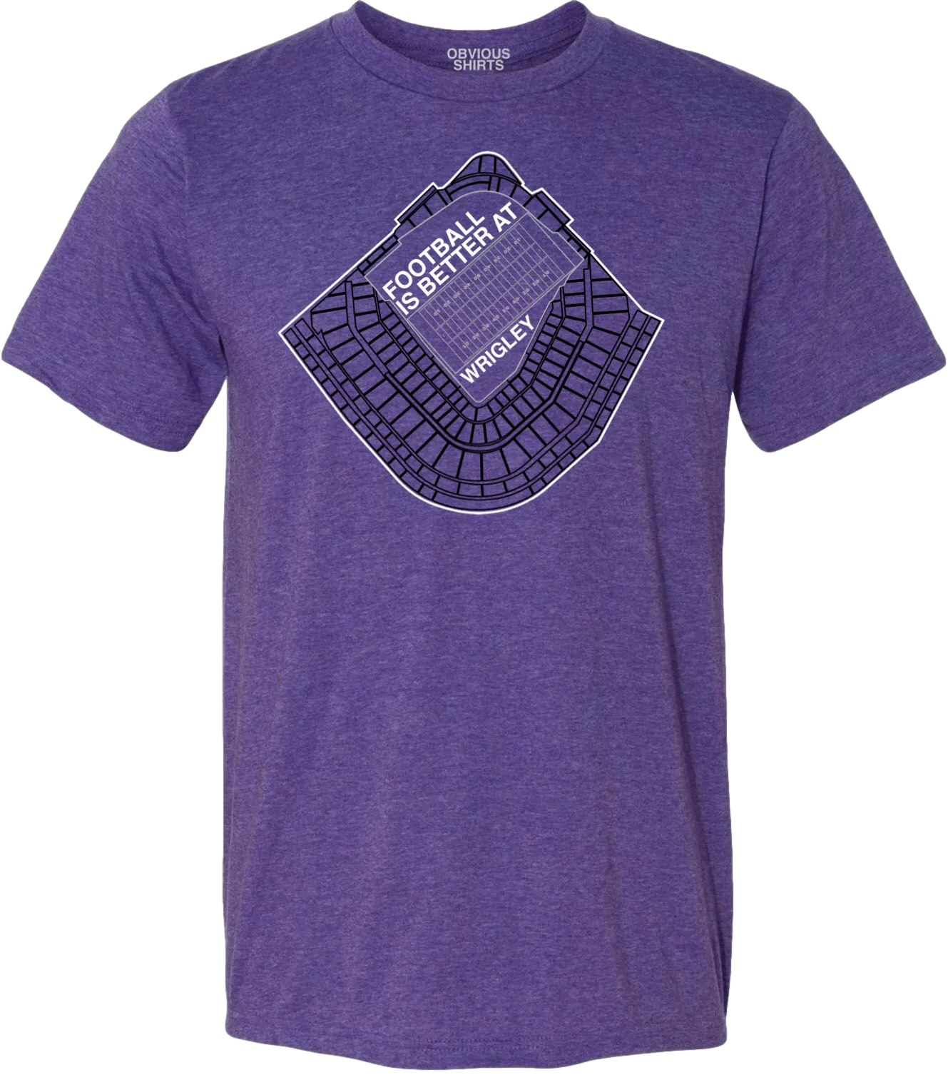 WRIGLEY FOOTBALL FIELD. (PURPLE)