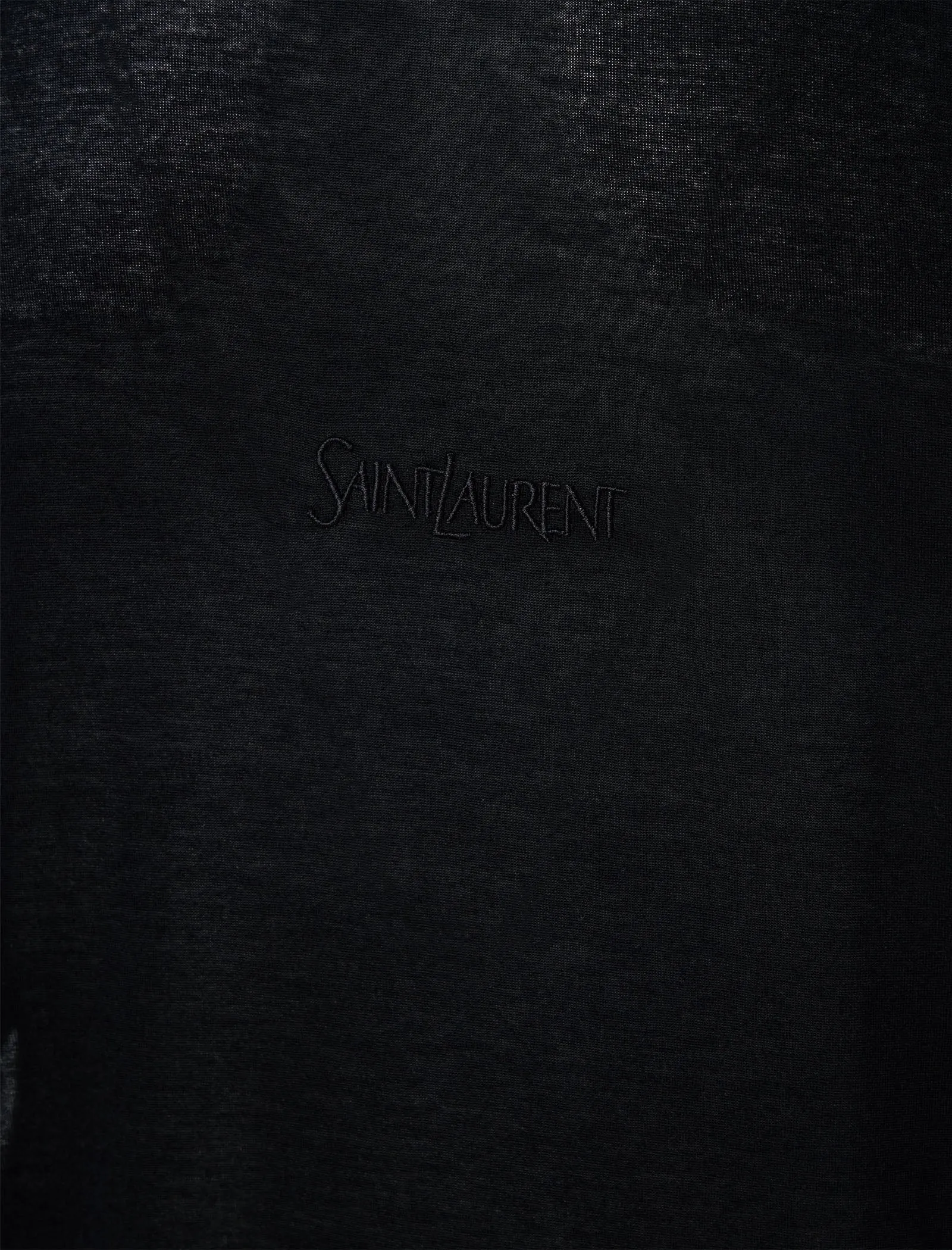YSL ROUND COLLAR TEE